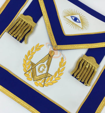 Masonic Blue Lodge Master Mason Apron Set Apron,Collar gauntlets (Cuffs) - kitchcutlery
 - 2